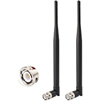 Bingfu Antena de Receptor Micrófono Inalámbrico UHF 400MHz-960MHz Macho BNC (2-Paquete) para Receptor Sistema de…